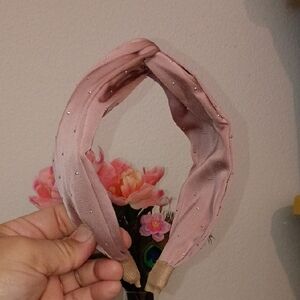 Blush Pink Rhinestone Headband